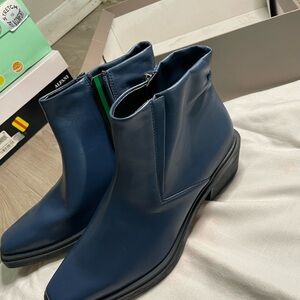 Stylish Blue Ankle Boots